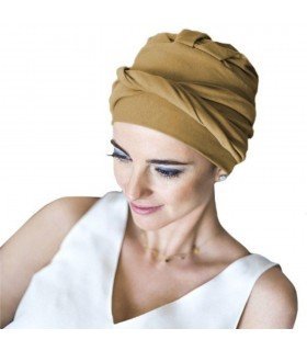 Turbante oncológico Confort algodón Camel