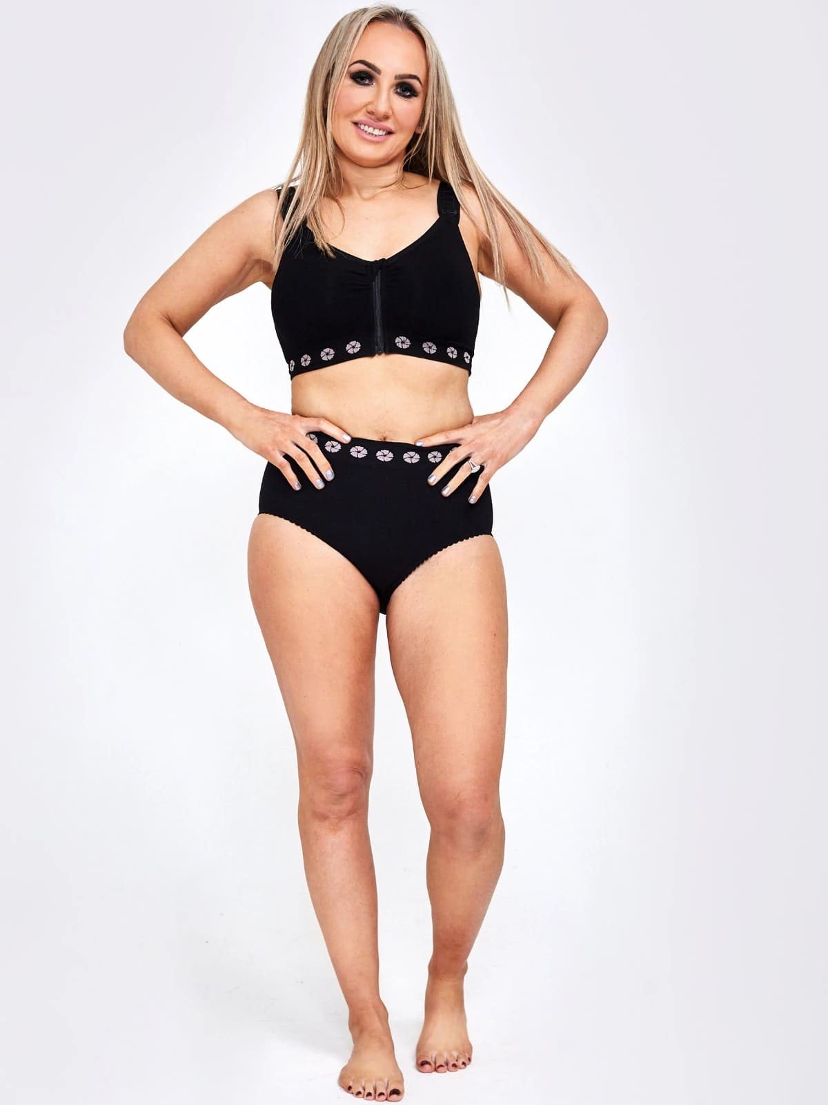 PETAL Braga ostomía / cirugía abdominal negro