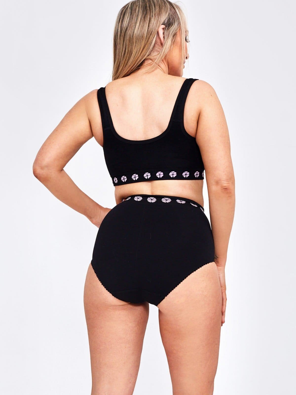 PETAL Braga ostomía / cirugía abdominal negro