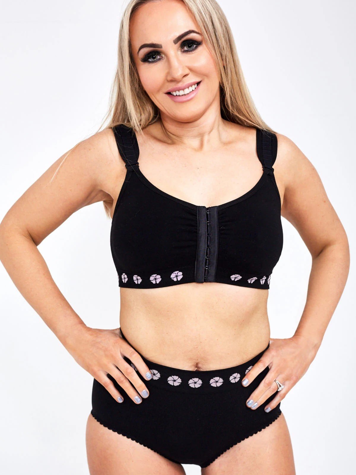 PETAL Braga ostomía / cirugía abdominal negro