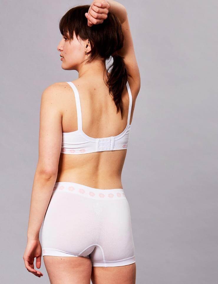 FLEUR sujetador confort bambú blanco