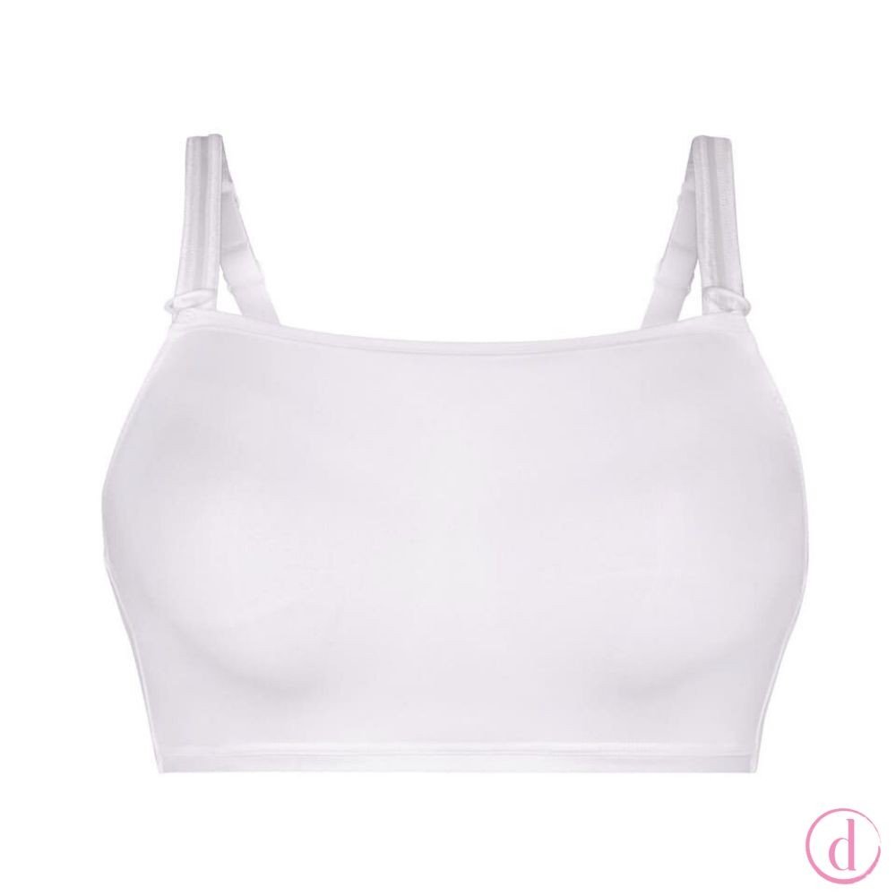 Top Bandeau complemento sujetador blanco