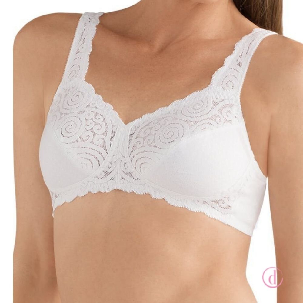 Sujetador JASMIN mastectomía algodón blanco
