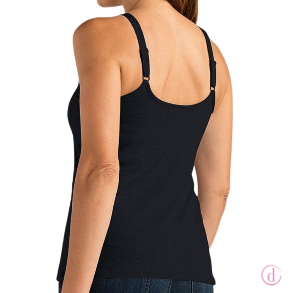 Amoena Valetta Top color negro para mastectomía
