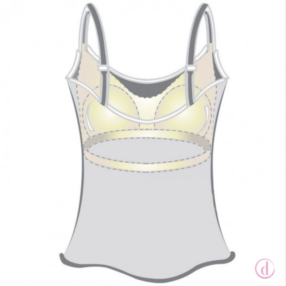 Amoena VALETTA Top Camiseta tirantes sujetador mastectomía negro