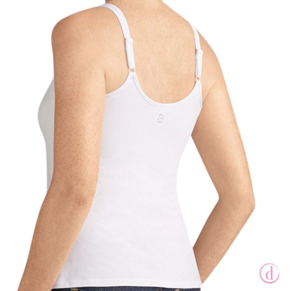 Amoena Valetta Top color blanco por detrás