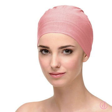 Gorro oncológico NATALIA Bambú para dormir Rosa