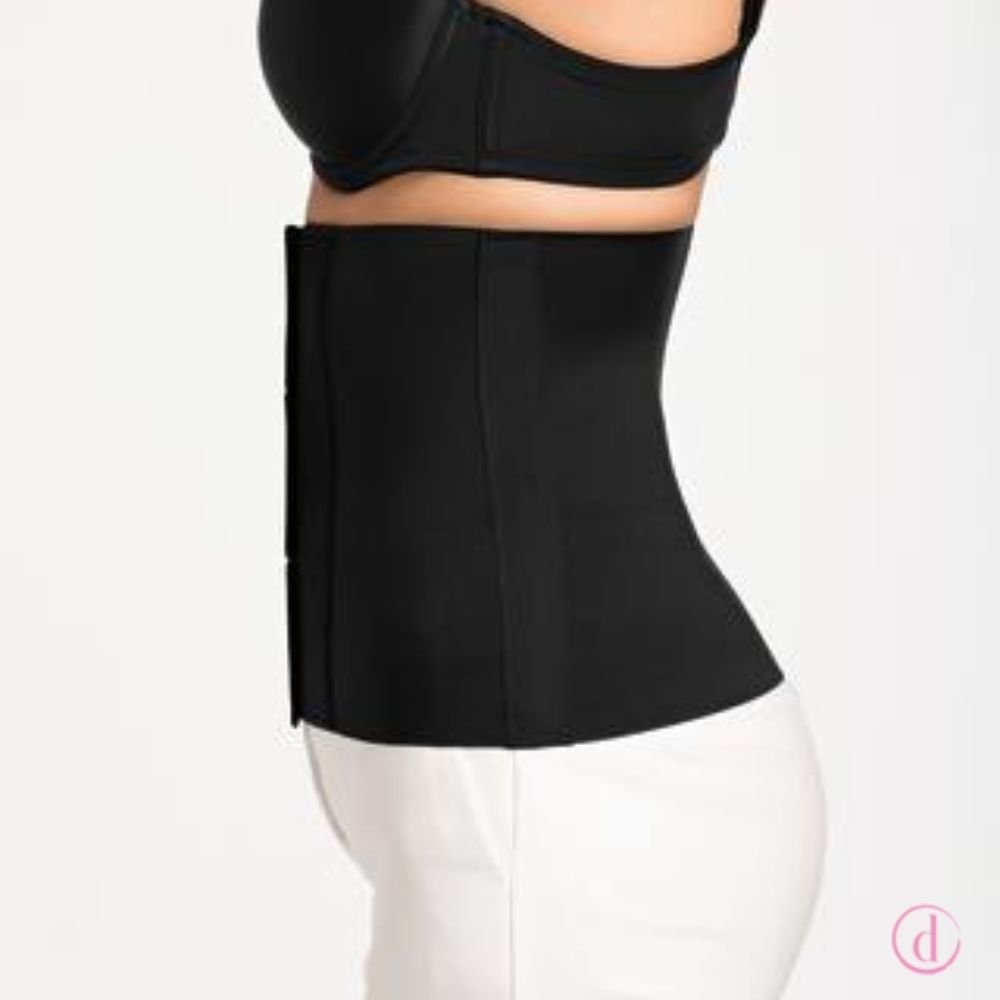 Vendaje Abdominal faja reconstrucción mama negro
