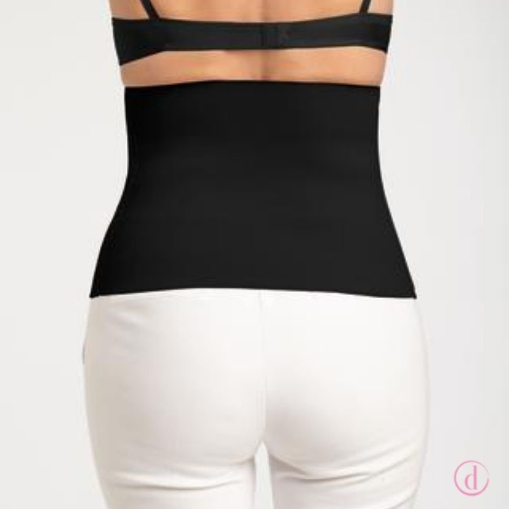 Vendaje Abdominal faja reconstrucción mama negro