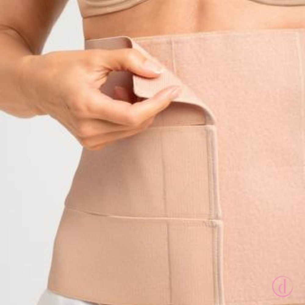 Vendaje Abdominal faja reconstrucción mama nude
