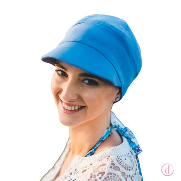 Gorra oncológica CAPRI azulón