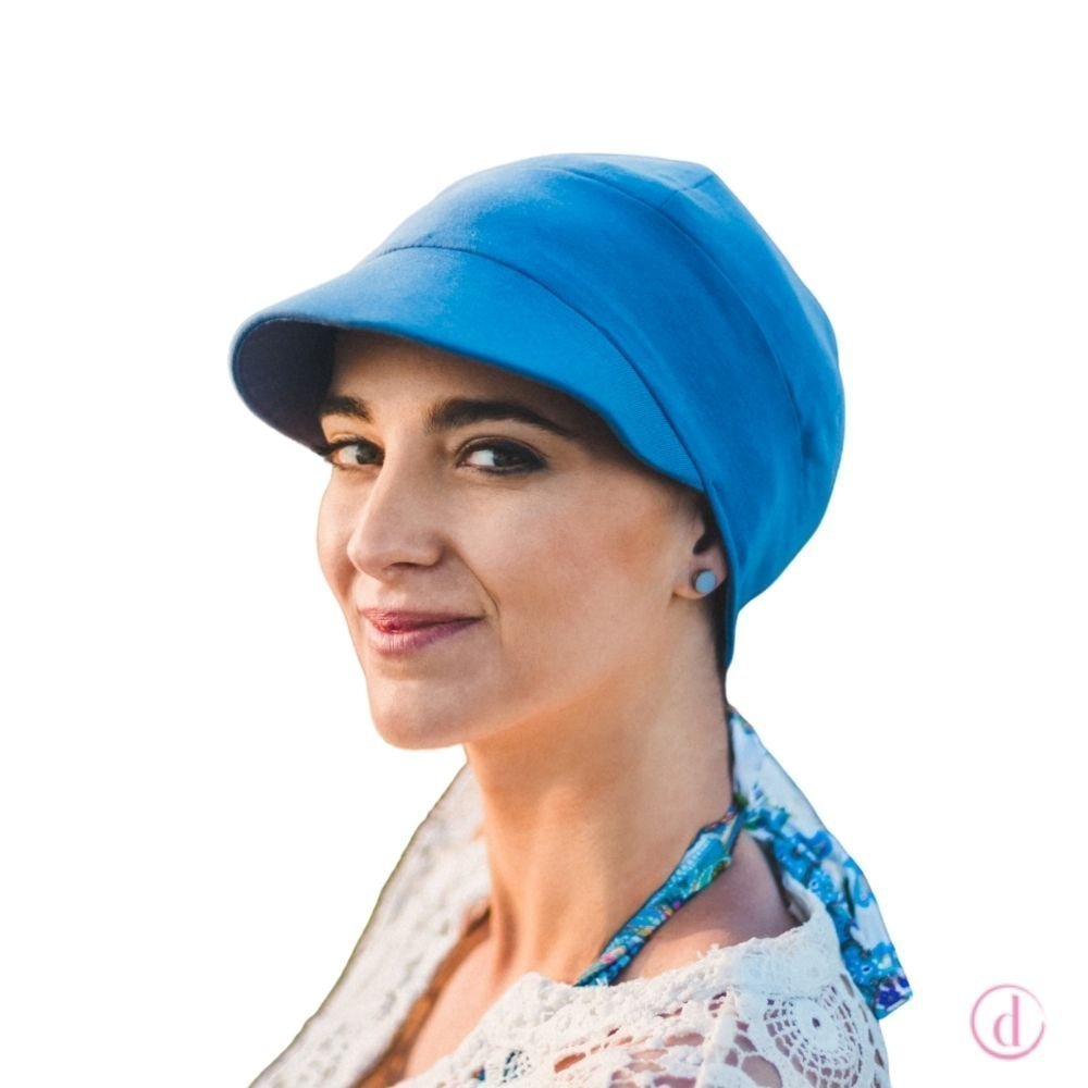 Gorra oncológica CAPRI azulón