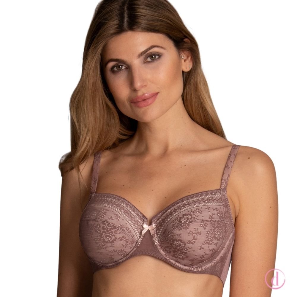 Sujetador mastectomía FLEUR berry con aros