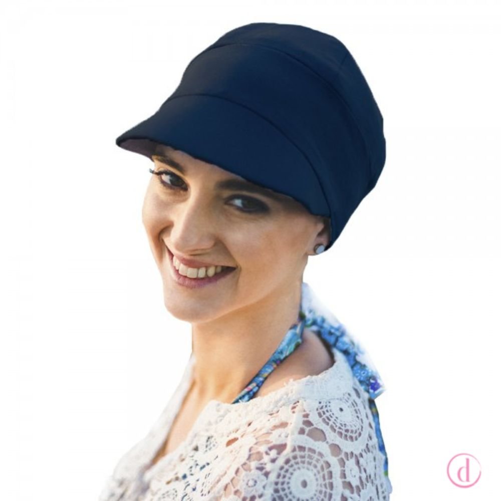 Gorra oncológica CAPRI azul marino