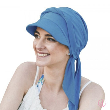 Gorra oncológica Amalfi azulón