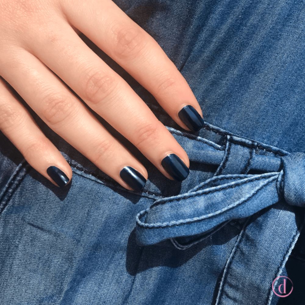 MÊME Esmalte de uñas silicio quimioterapia Azul noche