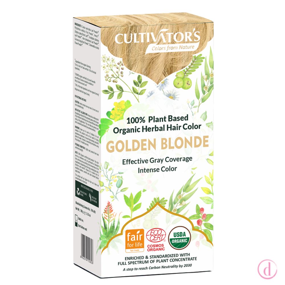 Cultivators Tinte orgánico Rubio Dorado 100gr oncología