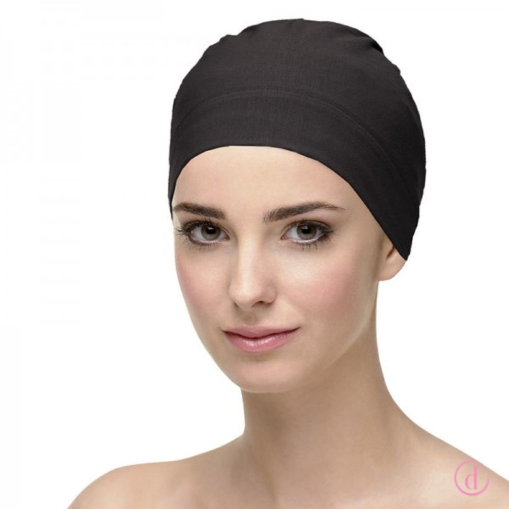 Gorro oncológico NATALIA Bambú para dormir Negro