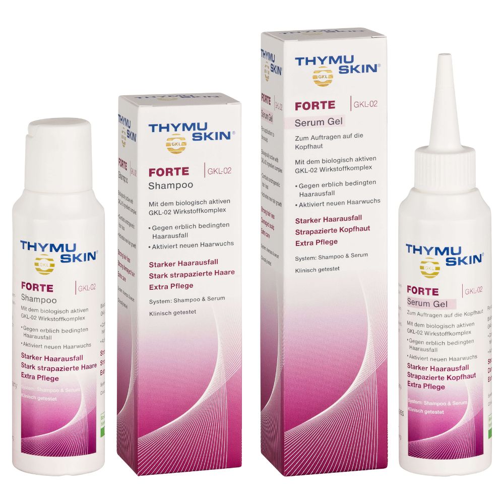 Pack Serum y Champú Antialopecia THYMUSKIN® FORTE 200 ml