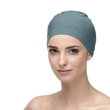 Gorro oncológico NATALIA bambú para dormir Acero