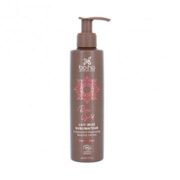 Leche Corporal reluciente sublimadora natural Rose Gold oncológica