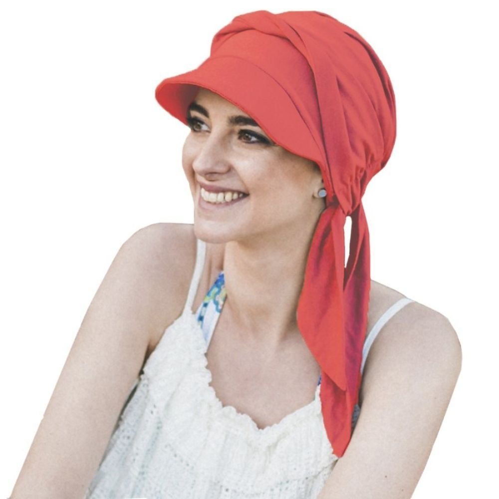 Gorra oncológica Amalfi Coral