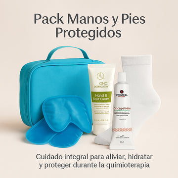 Pack Cabello manos y pies protegidos durante quimioterapia