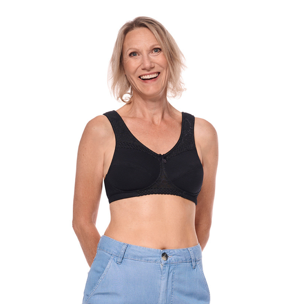 Amoena LESLIE SB para alivio linfedema negro