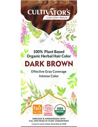 Cultivators Tinte orgánico Castaño Dorado oscuro100gr oncología