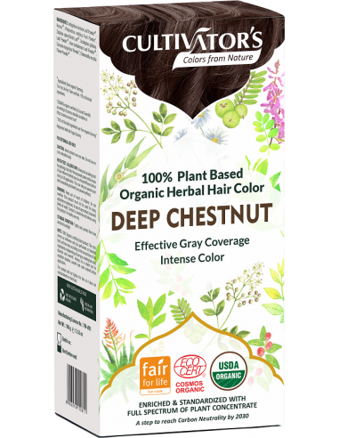 Cultivators Tinte orgánico Castaño Oscuro 100gr oncología