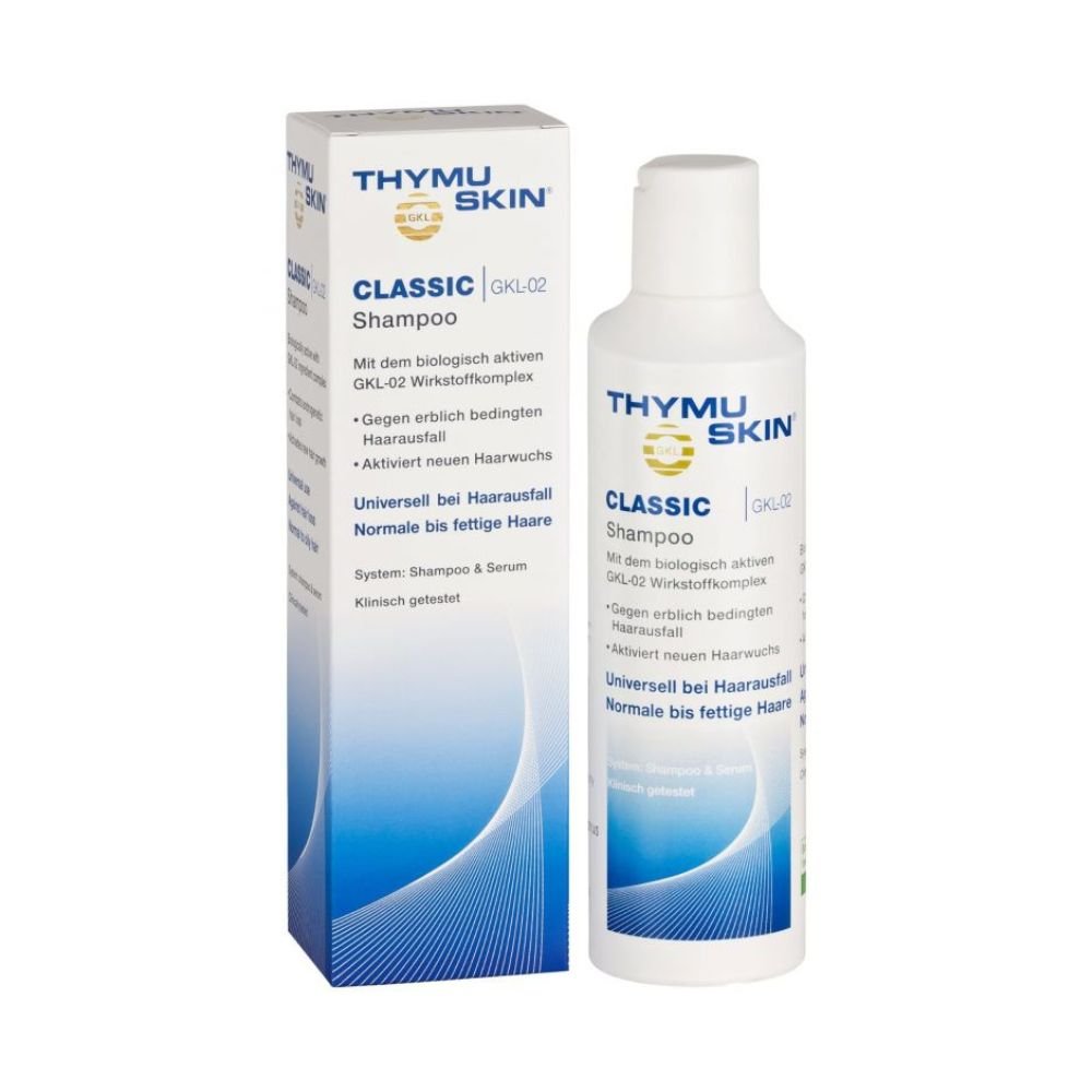 Champú THYMUSKIN® CLASSIC alopecia quimioterapia y genética 100 ml
