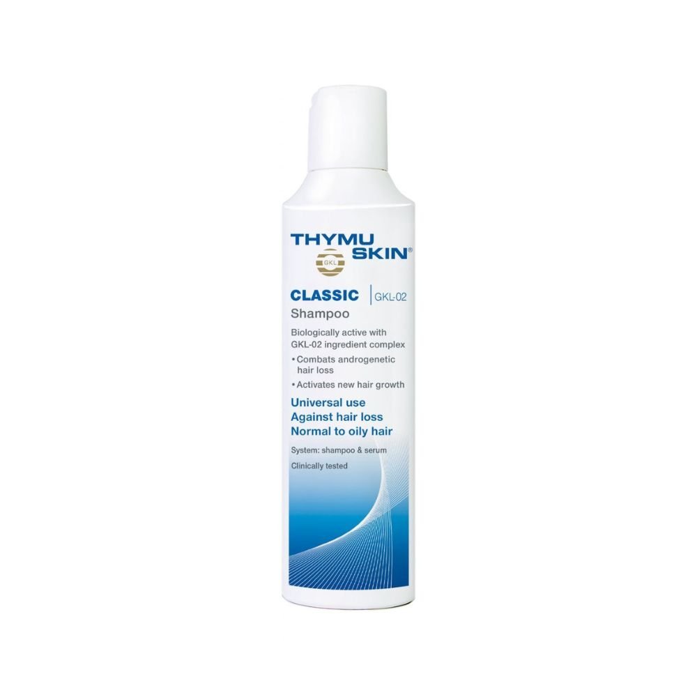 Champú THYMUSKIN® CLASSIC alopecia quimioterapia y genética 100 ml