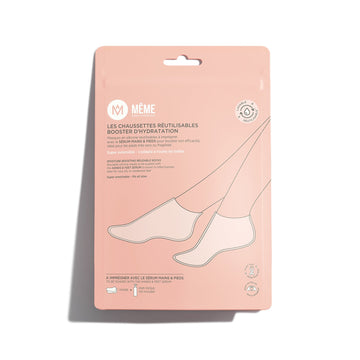 Calcetines reutilizables de silicona MÊME para hidratar pies secos durante quimioterapia