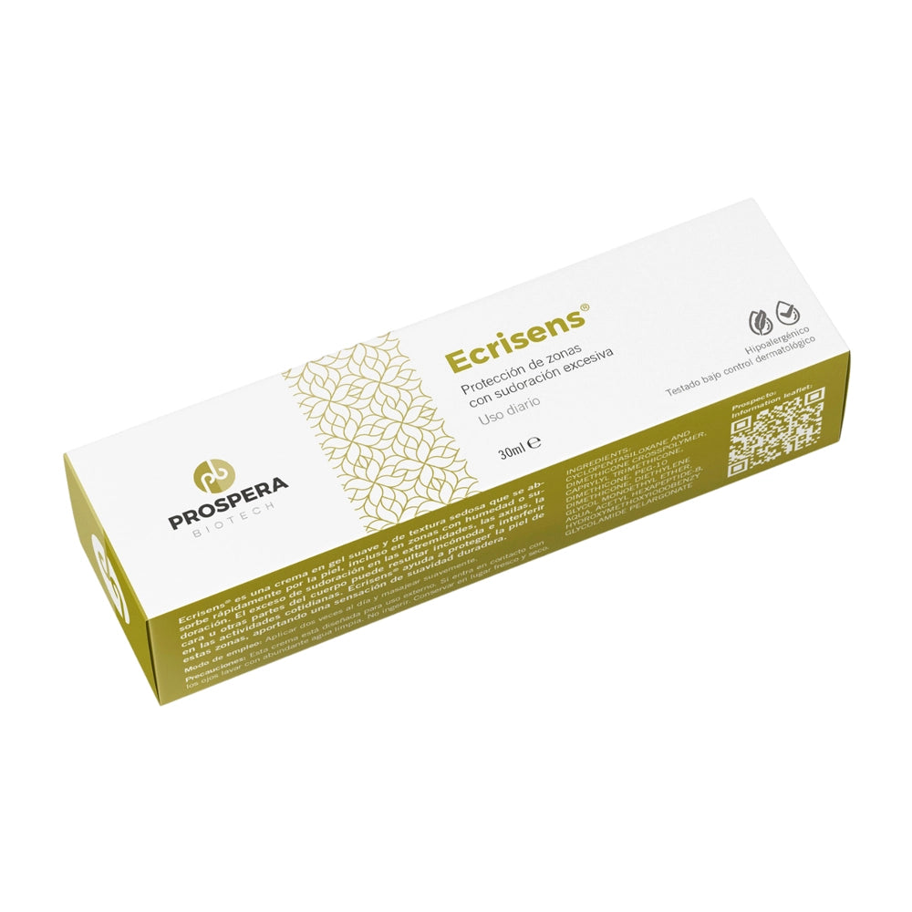 Ecrisens® Crema Reguladora de la Sudoración – Piel Sensible y Tratamientos Oncológicos | Próspera Biotech