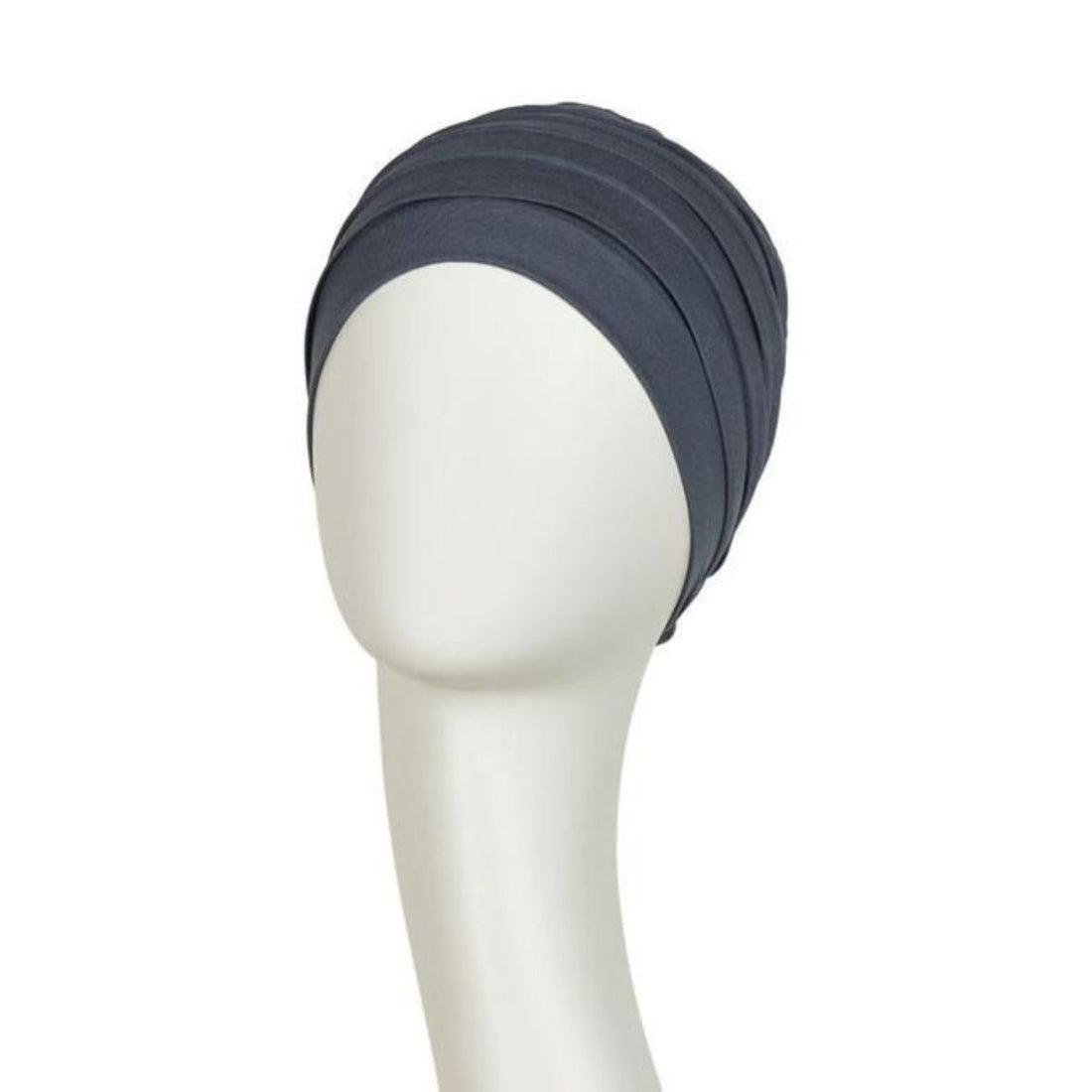 Yoga Turban 0168 azul | Turbante oncológico de bambú