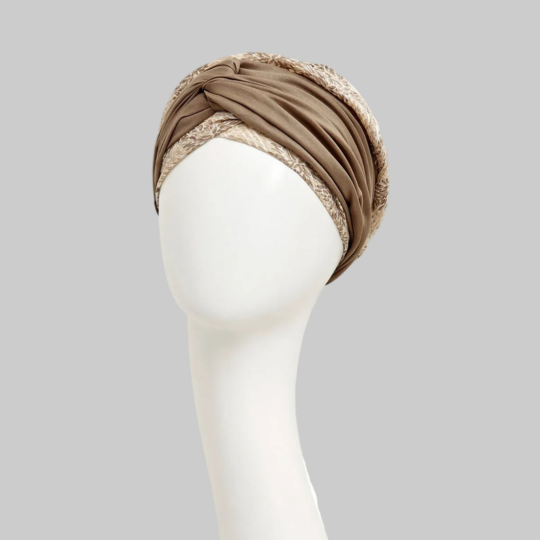 Avalon Boho Turban Set Glittery Garden de Christine Headwear con diadema desmontable y estampado floral