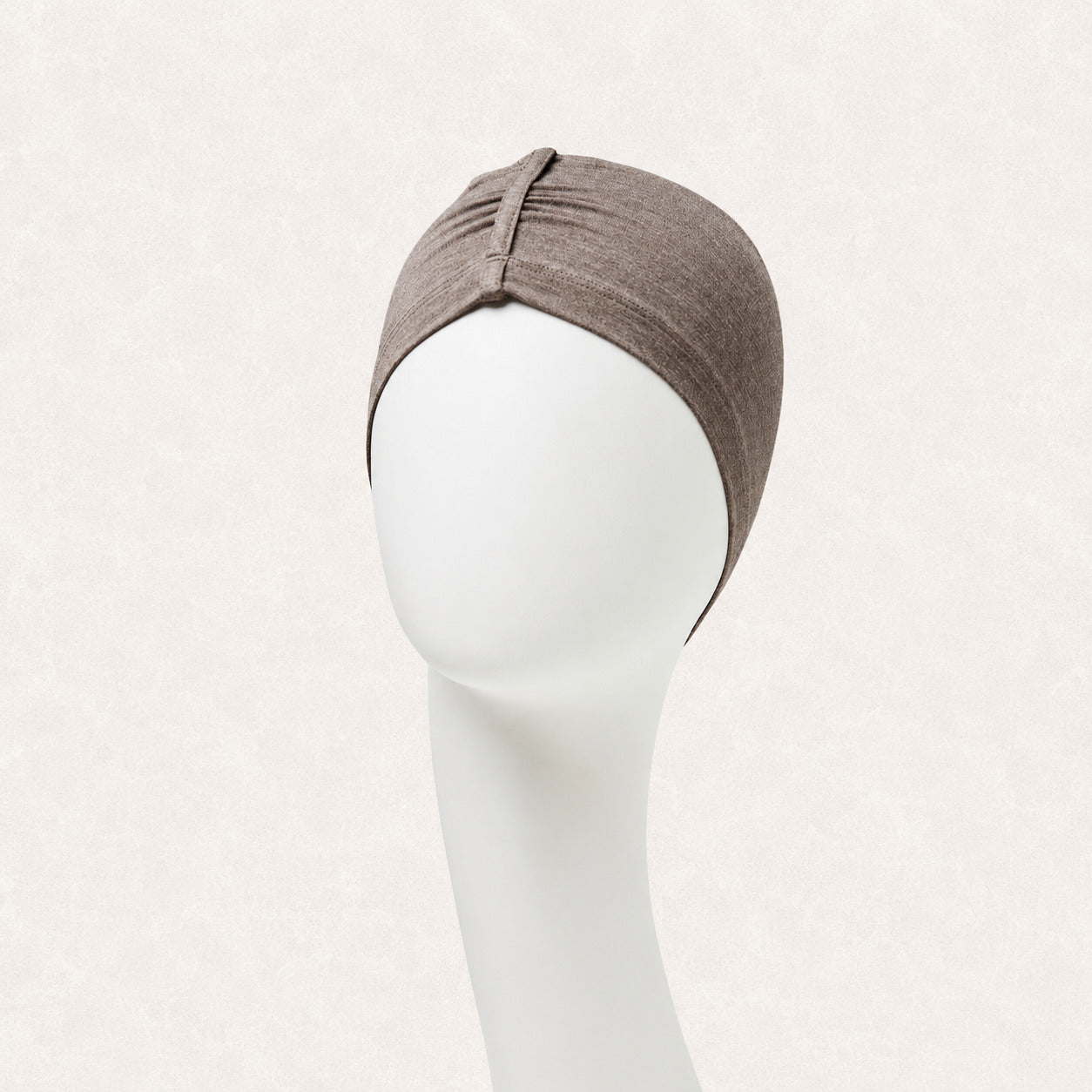 Chandra Night Cap 0084 Warm Brown Melange | Gorrito de dormir de bambú
