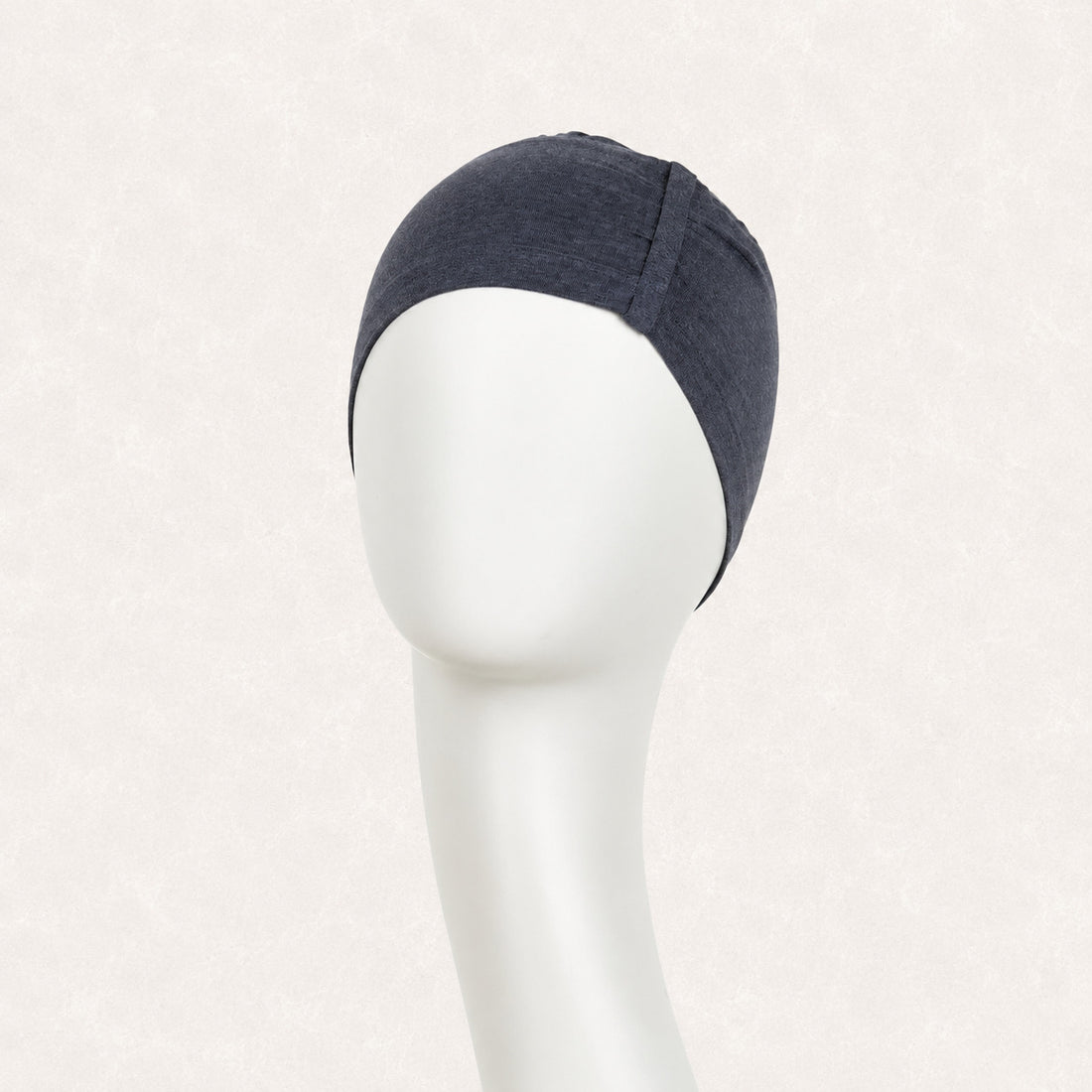 Chandra Night Cap Blue Melange gorrito de dormir de bambú Christine Headwear color azul jaspeado
