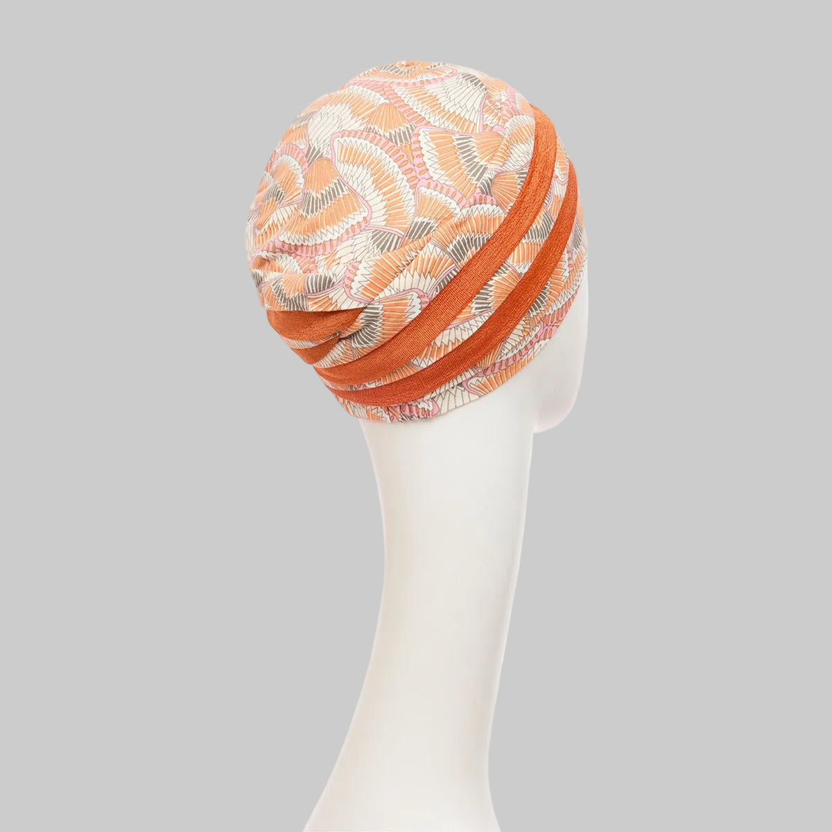 Shanti Turban Orange Elements | Turbante oncológico de bambú