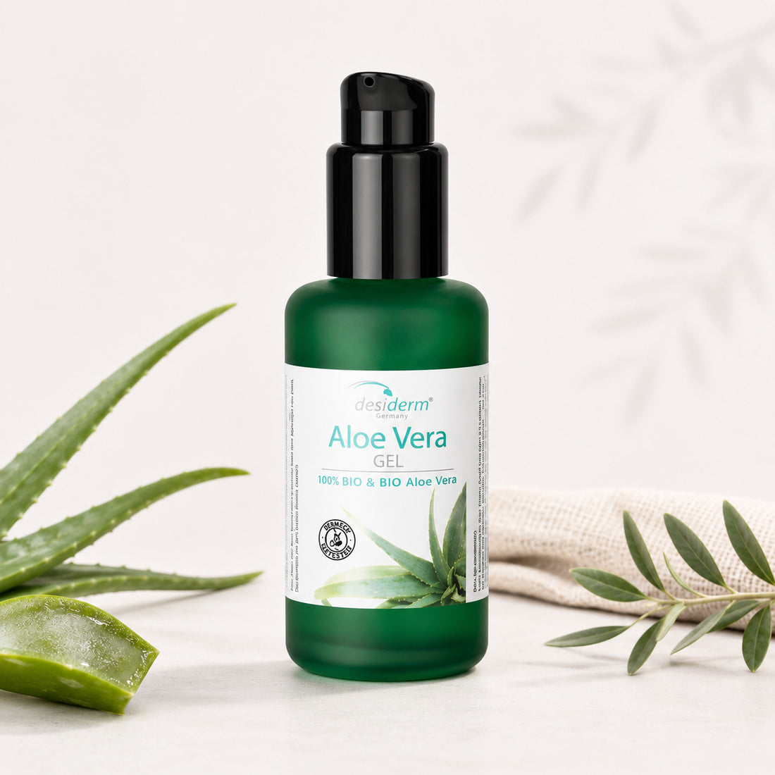 Gel de Aloe Vera Bio Desiderm para hidratar y calmar la piel sensible