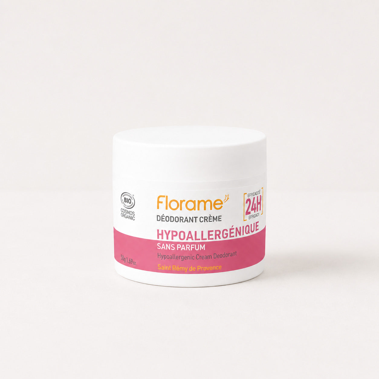 Florame Desodorante hipoalergénico en crema natural sin aluminio tolerance