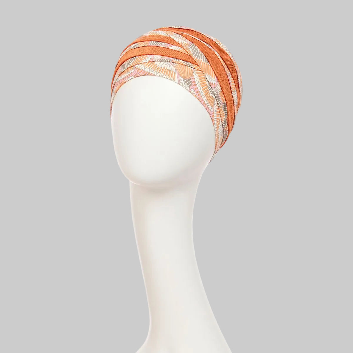 Shanti Turban Orange Elements | Turbante oncológico de bambú