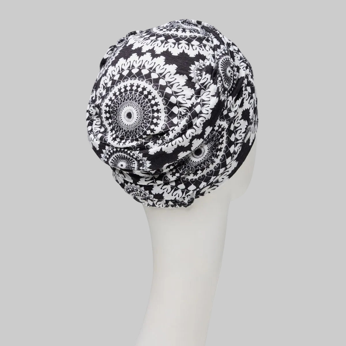 Lotus Turban Round n' Round 0818  | Turbante oncológico de lino
