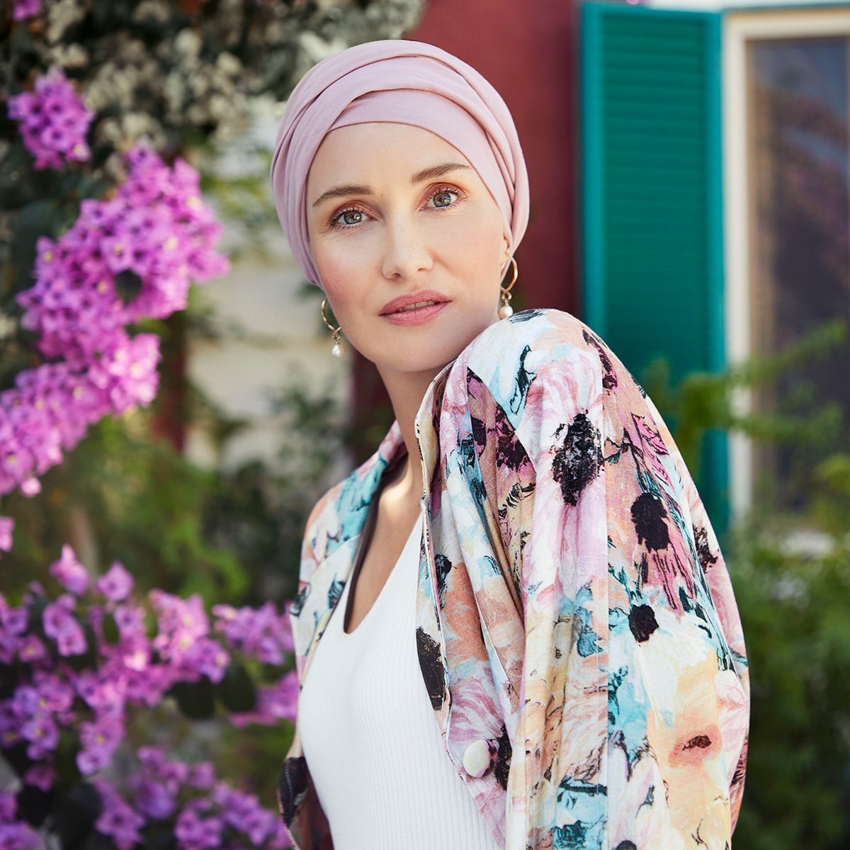 Nomi Turban 0845 Woodrose | Turbante oncológico de algodón