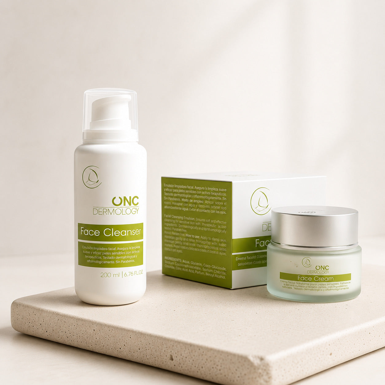 Pack Facial hidratación y limpieza piel sensible - ONC Dermology