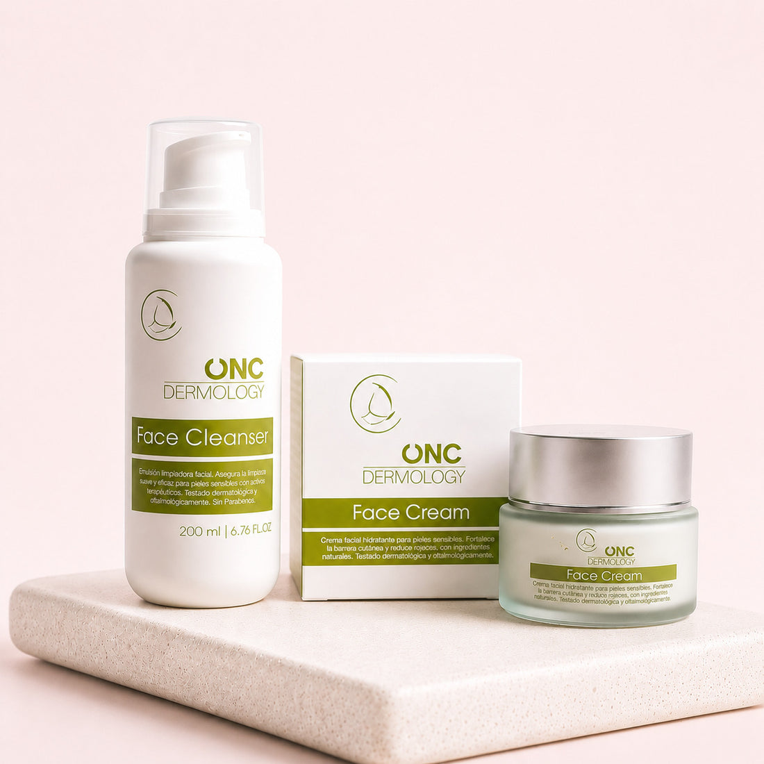 Pack Facial hidratación y limpieza piel sensible - ONC Dermology