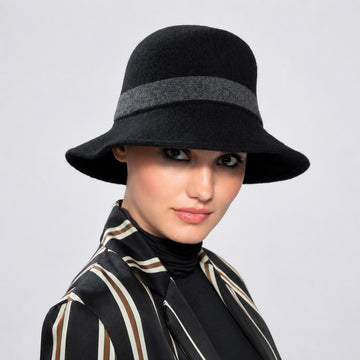 Ellen Wille Gorro sombrero oncológico Tamina negro