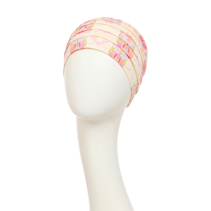 Yoga Turban 4023 Crocus Kaleidos | Turbante oncológico de bambú