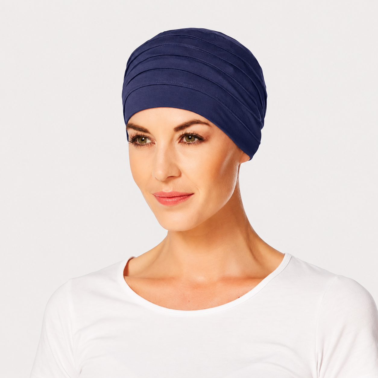 Yoga Turban 0255 Dark Blue  | Turbante oncológico de bambú